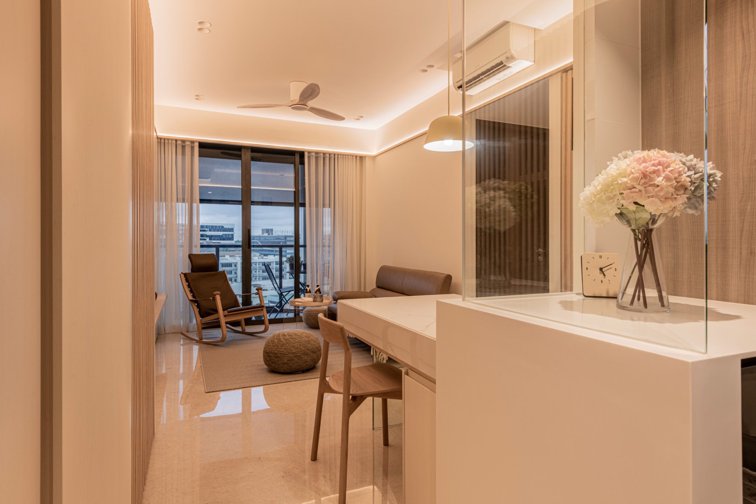 Apartment 21 – 231 Upp Paya Lebar Road, Botanique, Singapore Muji-inspired minimalist